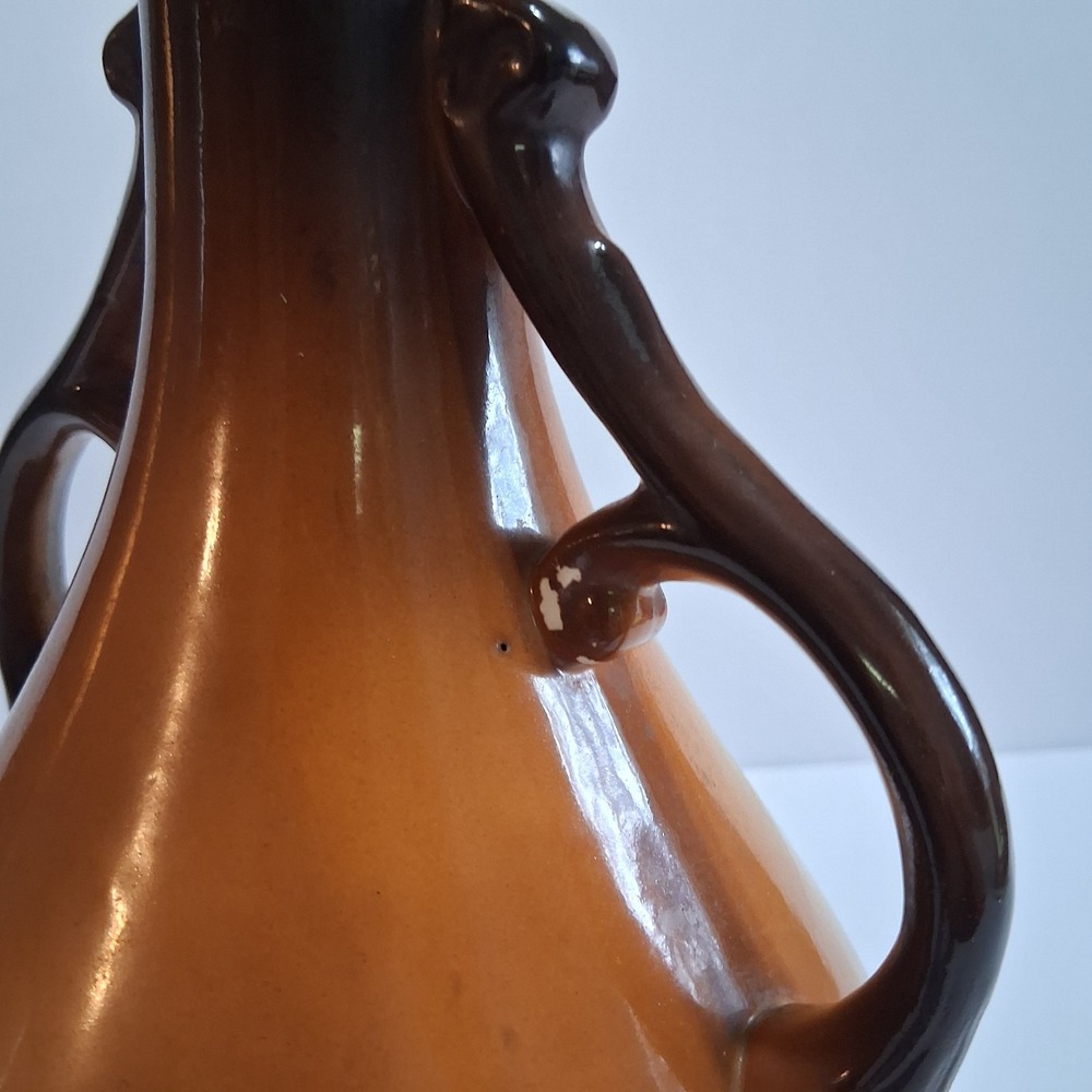 Antique USONA Goodwin Pottery Art‎ Double Handled Victorian Portrait Vase - Picture 8 of 9